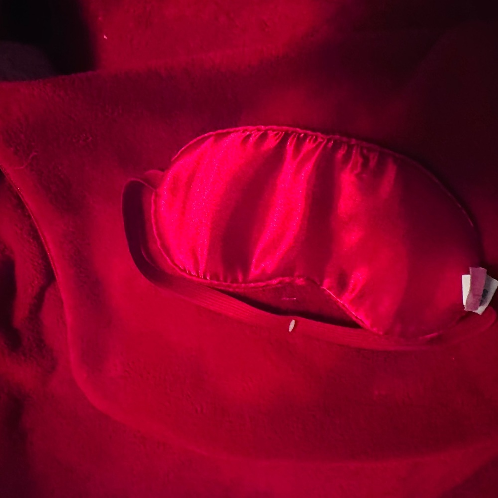 Travel Bag with Lightweight Small Blanket.  Bag is a Zip Up with Snap.